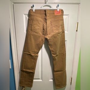 Levi Strauss 513 khaki denim jeans-32x32
